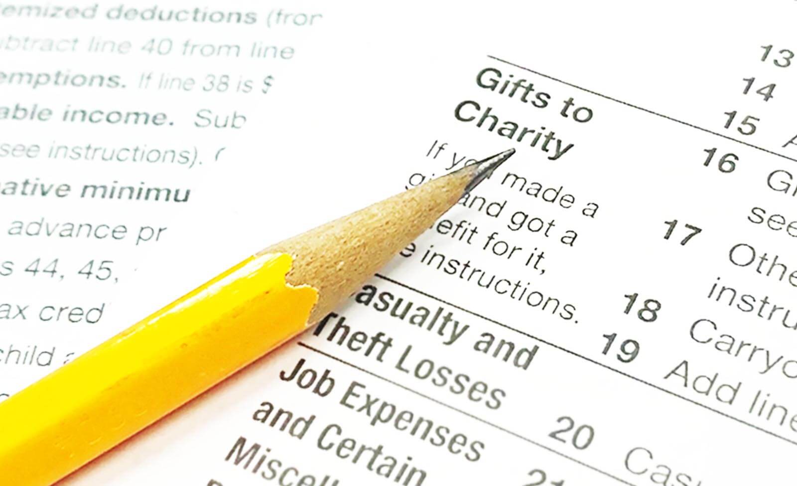 how to deduct charitable donations