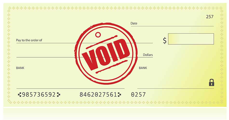 a voided check