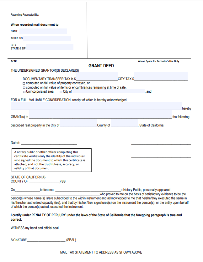 What Is a Grant Deed and How Does It Work? - SuperMoney