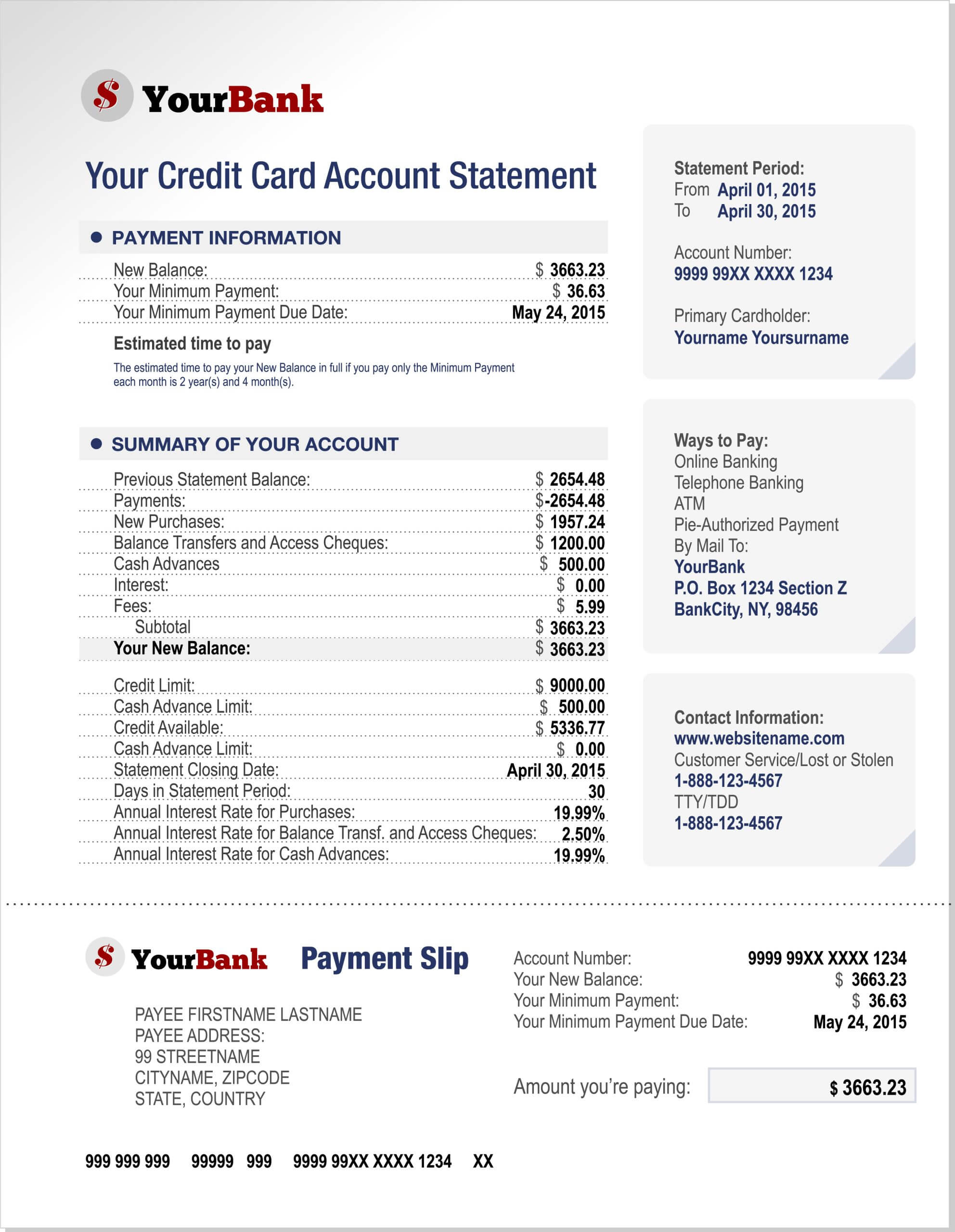 Payment Date Vs Statement Date