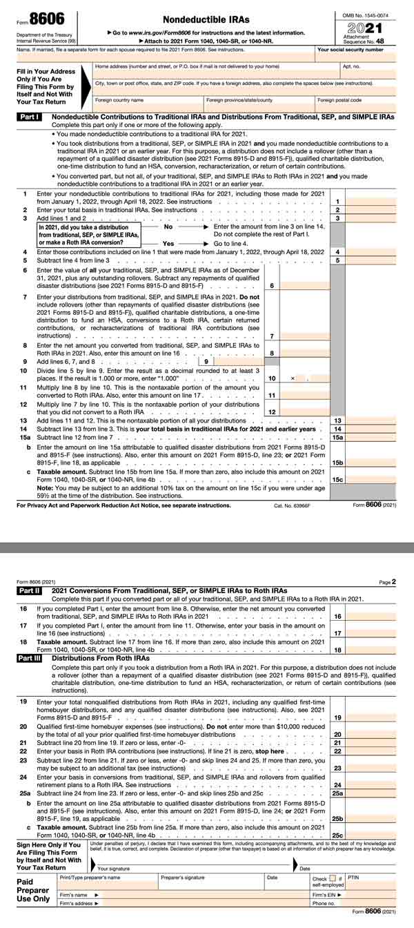 IRS Form 8606 What Is It & When To File? SuperMoney
