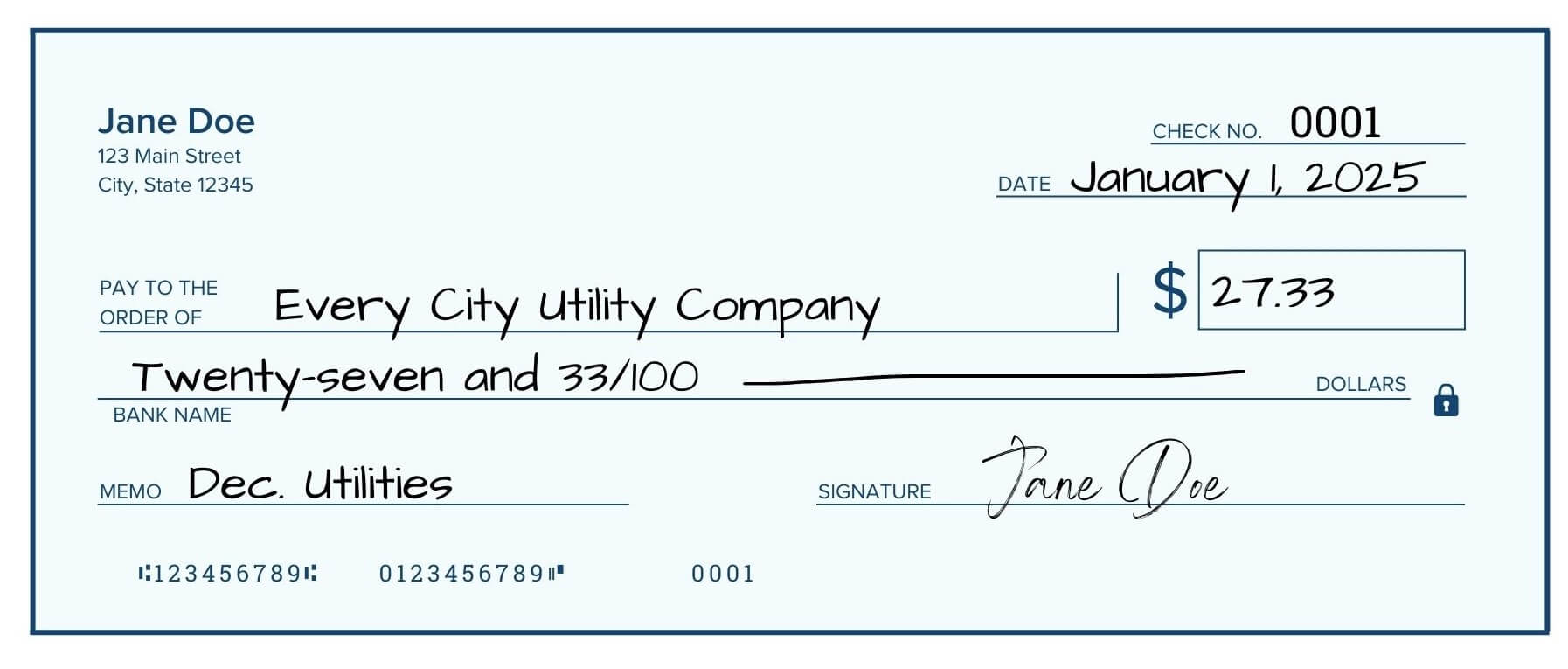 How to Correctly Write a Check With Cents and Dollars - SuperMoney