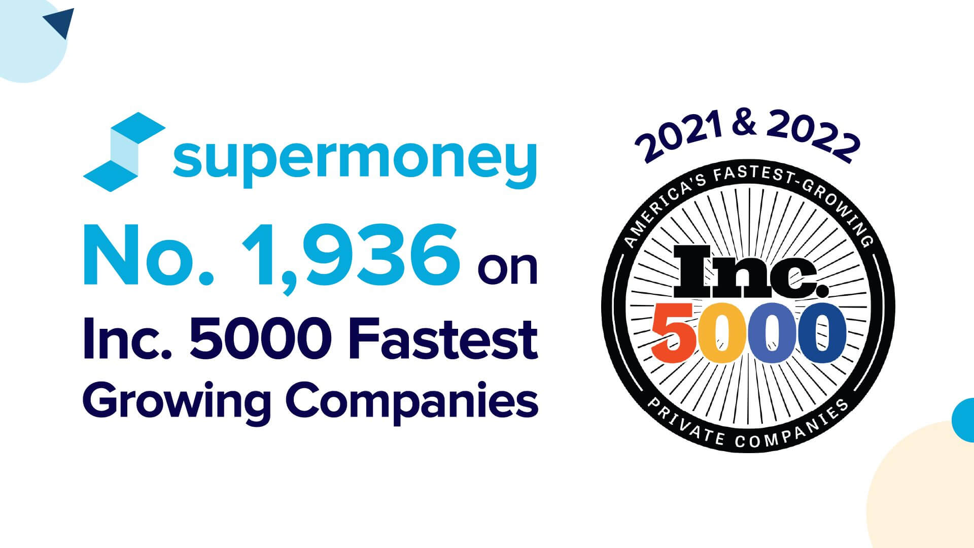 Supermoney Inc.5000 list 2022