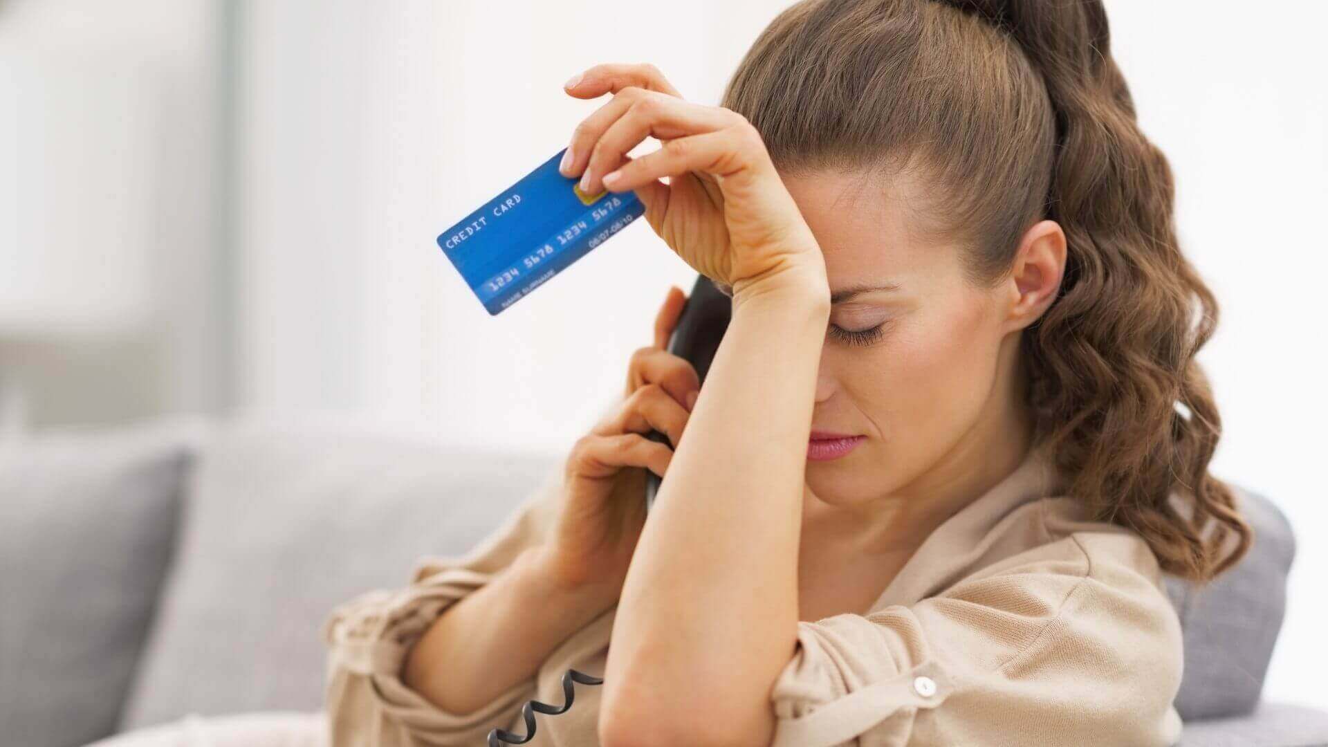 woman with credit card