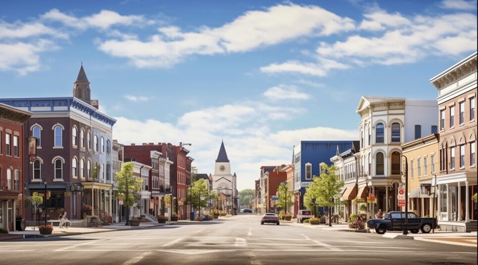 Wilmington city center view